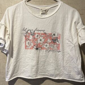 French Pastry White Floral Dream Tee